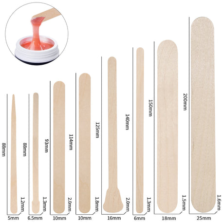 100-Piece Bag of Disposable Wooden Sticks for Hair Removal Waxing and Scraping Tools - V.I.P Digital Presence