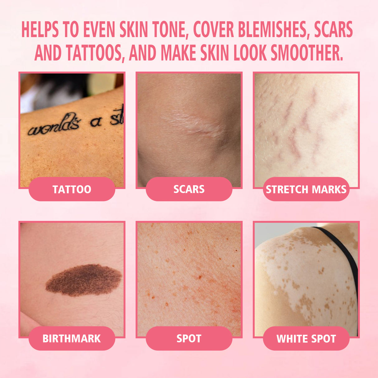 Body Makeup Liquid Foundation, Hide Skin Spots Tattoo Blemishes Natural Set Moisturizing Long-Lasting Foundation - V.I.P Digital Presence