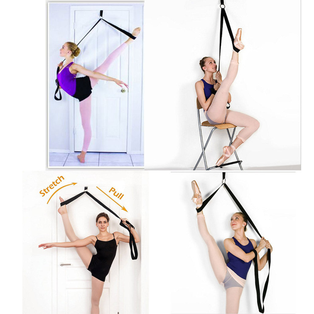 Door Flexibility Stretching Leg Stretcher Strap For Ballet Cheer Dance Gymnastics Trainer Yoga Flexibility Leg Stretch Belt - V.I.P Digital Presence