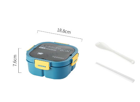 Classic simple microwaveable portable salad box lunch box with cutlery - V.I.P Digital Presence