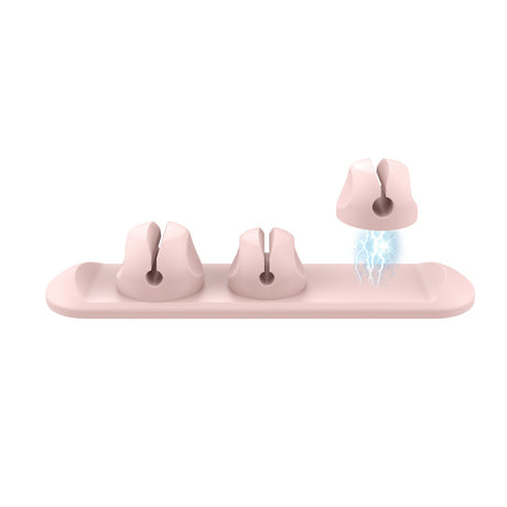 Data cable protection cover charging wire magnetic cable organizer silicone desktop data cable storage and winding device - V.I.P Digital Presence
