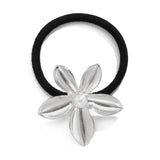 Versatile five petal flower alloy hair accessory with fashionable glossy imitation pearl bow headband - V.I.P Digital Presence