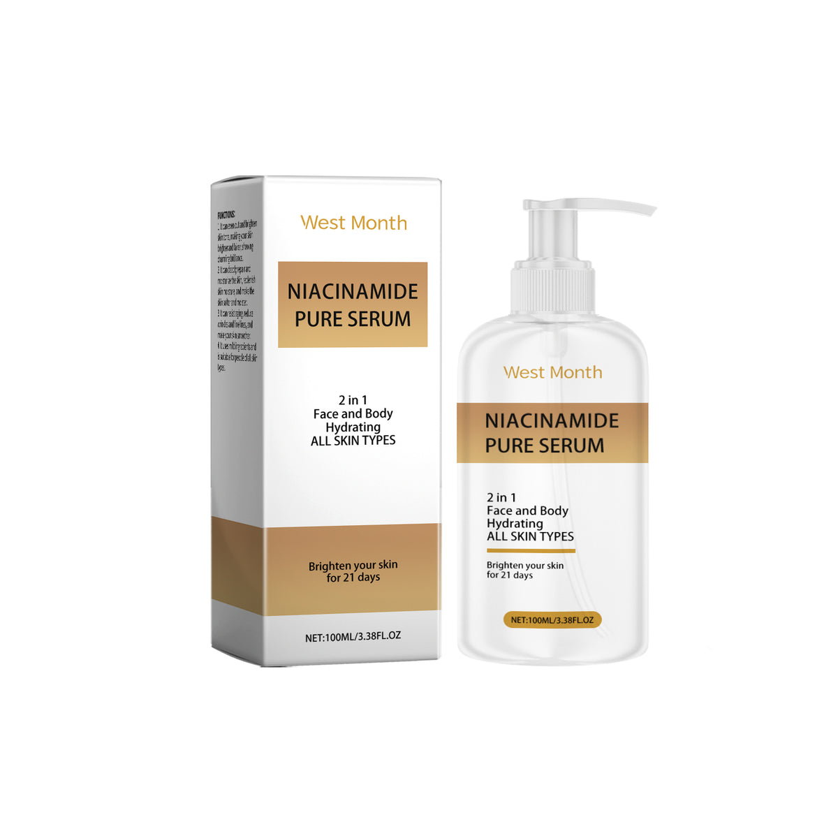 Niacinamide Essence, Hydrating, Moisturizing, Brightening, Nourishing Facial Skin And Moisturizing Skin Care Essence
