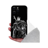 Funda de anime GutsrkiPhone para el nuevo SE 15 en negro