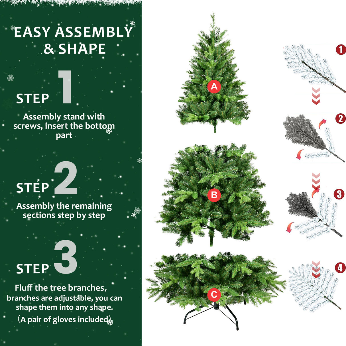 6FT PE&PVC Prelit Christmas Tree - V.I.P Digital Presence