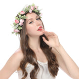 Forest style bride and bridesmaid flower wreath headband seaside vacation wreath headband - V.I.P Digital Presence