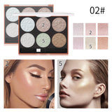 Romantic Beauty 6-Color Highlighter Repair Pearl Not Easy To Take Off Makeup Makeup Finishing Highlighter - V.I.P Digital Presence