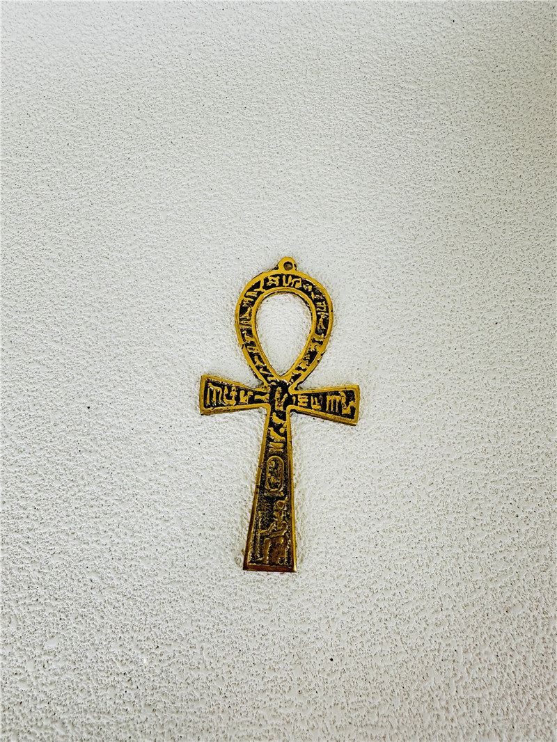 Egyptian copper life key ornament brass Anka life key life talisman hand hammered - V.I.P Digital Presence