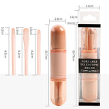 4 In 1 Telescopic Makeup Brush Portable Travel Makeup Brushes Set Eyeshadow Loose Powder Mini Makeup Brush Beauty Tools - V.I.P Digital Presence