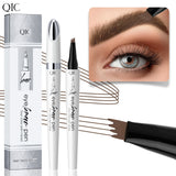 QIC ceramic white liquid four-claw eyebrow pencil wild eyebrow waterproof non-smudge four-head forked eyebrow pencil - V.I.P Digital Presence