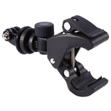 GloryStar - Abrazadera para manillar de bicicleta y motocicleta, color negro, adaptador de trípode para cámara GoPro Hero 1, 2, 3, 3+ y 4