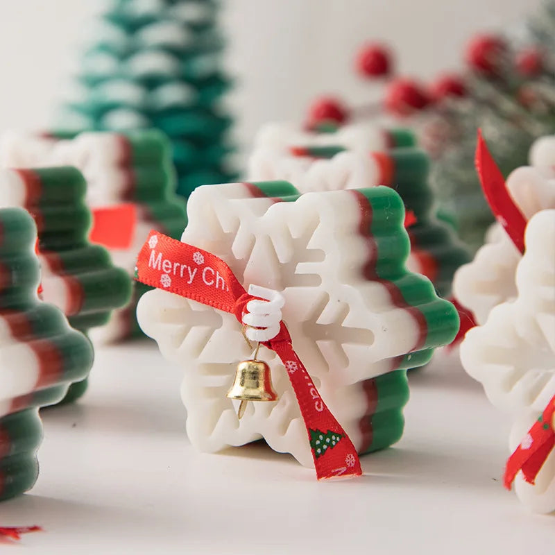 New Christmas Snowflake Aromatherapy Candle Hand-Made Romantic Atmosphere Creative Home Desktop Decorations With Gifts Ornaments - V.I.P Digital Presence