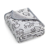 Pet Blanket Warm Cut Flower Footprint Cover Blanket Cat Dog Mat Fleece Embossed Pet Blanket - V.I.P Digital Presence