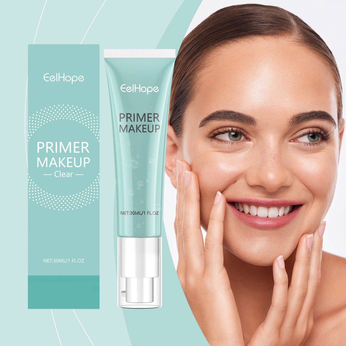 Primer Moisturizes Tender Skin And Lightens Fine Lines Refreshing Non-Sticky Facial Primer