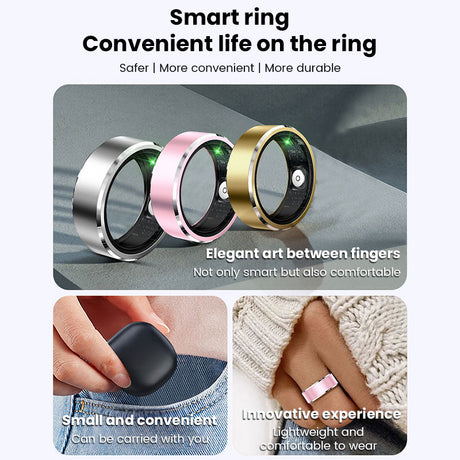 2025 New! Xiaomi Smart Ring for Men & Women. Tracks Heart Rate, Blood Oxygen, Sleep. 5ATM Waterproof Fitness Tracker - V.I.P Digital Presence