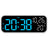 Digital Alarm Clock with Temp, Date, Week. Night Mode. Voice - controlled. 12/24H LED - V.I.P Digital Presence