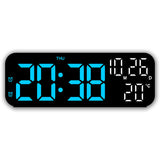 Digital Alarm Clock with Temp, Date, Week. Night Mode. Voice - controlled. 12/24H LED - V.I.P Digital Presence