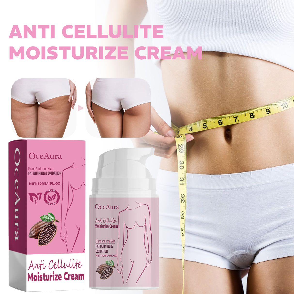 Anti Cellulite Moisturize Cream, Tighten The Thighs, Belly In Shaping Curve Shape Moisturizing Body Cream - V.I.P Digital Presence