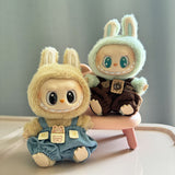 [Clothes Only] 1st/2nd generation Labubu clothes pendant Labubu sitting party baby clothes teddy bear suspenders cute pants - V.I.P Digital Presence