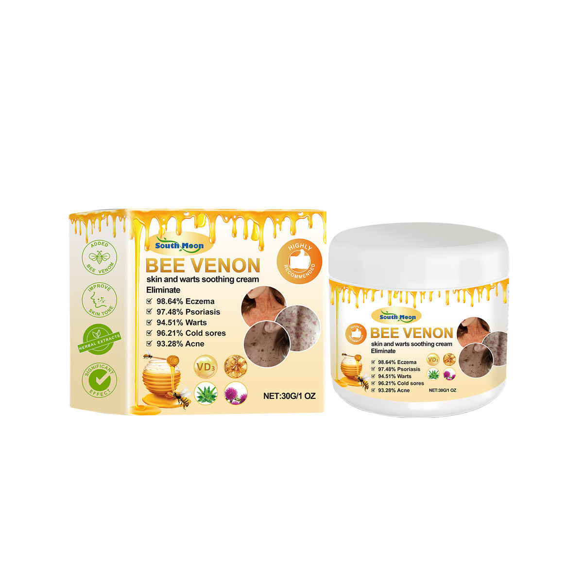 Bee Venom Keyo Cream, Gentle Clean Smooth Skin Moisturizing Moisturizing Daily Massage Keyo Cream - V.I.P Digital Presence