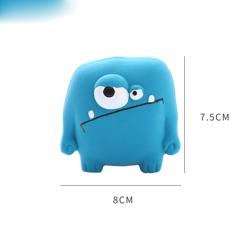 Cute Monster Shaped Latex Squeaky Dog Toy Durable and Easy to Clean Pet Toy - V.I.P Digital Presence