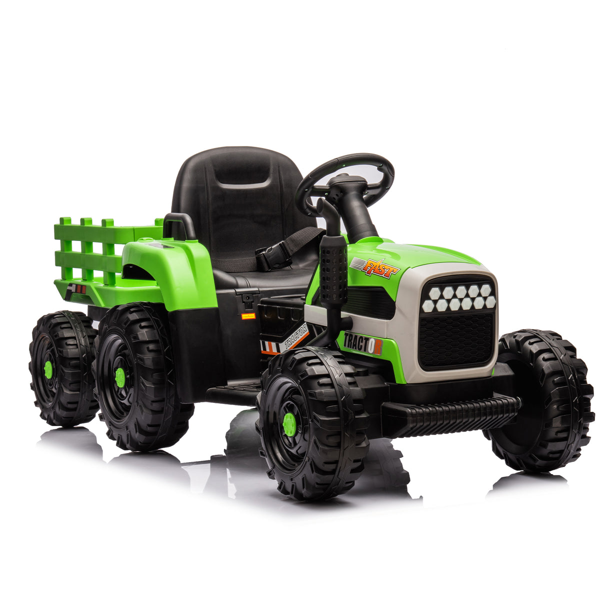 Children's electric tractor toy, powered by 24V battery, 200w * 2 motor 1.86-4.97MPH/remote control three speed adjustable - V.I.P Digital Presence