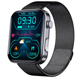 F300 smartwatch ECG electrocardiogram monitoring SOS fall alarm blood glucose and blood pressure watch HRV report - V.I.P Digital Presence