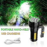 Strong Light Portable Light Flashlight Multi-Function Rechargeable Waterproof Searchlight Outdoor Emergency USB Outdoor Light - V.I.P Digital Presence