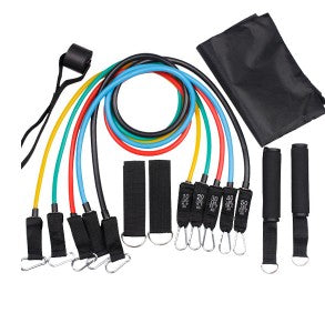 Juego de bandas de resistencia para ejercicios con anclaje para puerta, correas para piernas y tobillos para entrenamiento de resistencia, fisioterapia y entrenamientos en casa. 