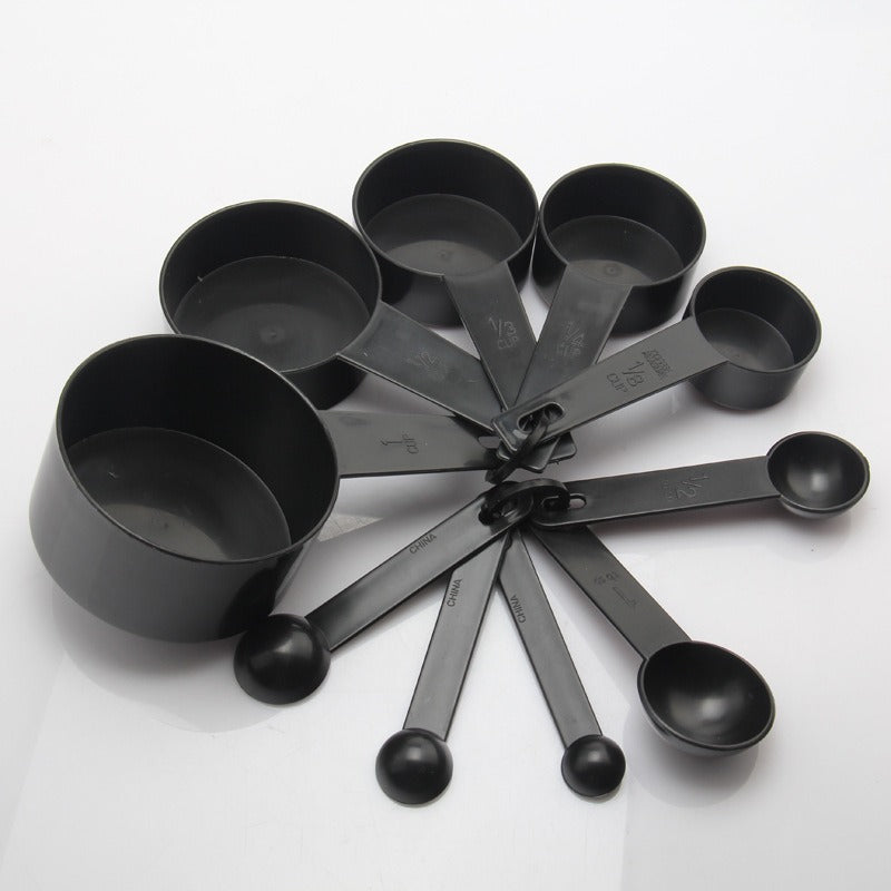 10-Piece Plastic Measuring Cups Black - V.I.P Digital Presence