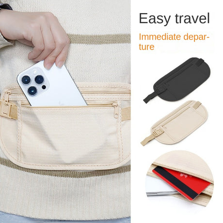 Sports waist bag for men and women, close fitting invisible outdoor running waist bag, multifunctional ultra-thin mobile phone waist bag - V.I.P Digital Presence