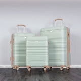 Luggage Sets New Model Expandable ABS Hardshell 3pcs Clearance Luggage (grey green)