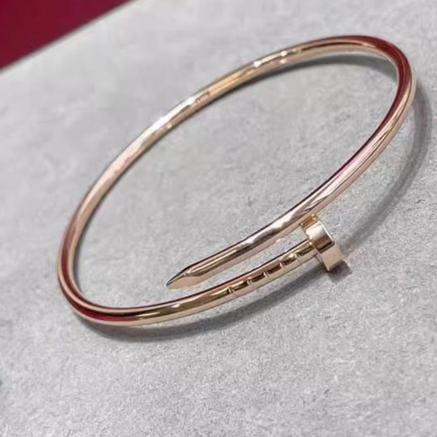 Precision Thick Plating Head and Tail Diamond Fashion Three-Circle Full Diamond Couple Bracelet - V.I.P Digital Presence