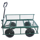 Wagon Cart Garden cart trucks make it easier to transport firewood (green) - V.I.P Digital Presence