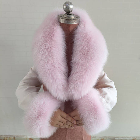Real Fox Fur Horn Collar Fashion Fur Decorative Collar Jewelry - V.I.P Digital Presence