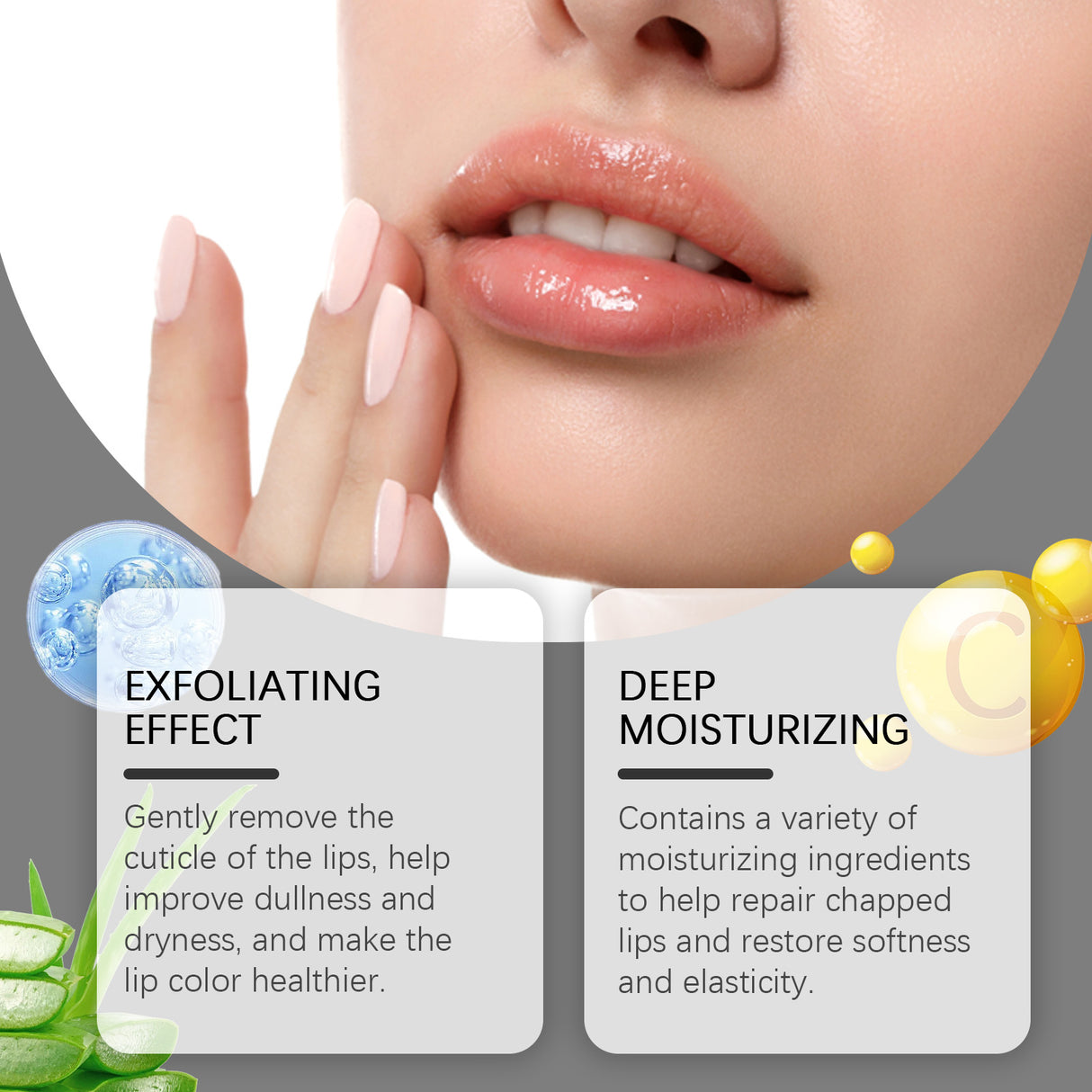 Exfoliating Lip Scrub, Nourishes And Moisturizes Dry Lips With A Gentle Exfoliating Scrub