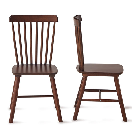 4 dining chairs, walnut wood, rubberwood material, dining chairs, solid wood chairs, solid wood dining table chairs - V.I.P Digital Presence