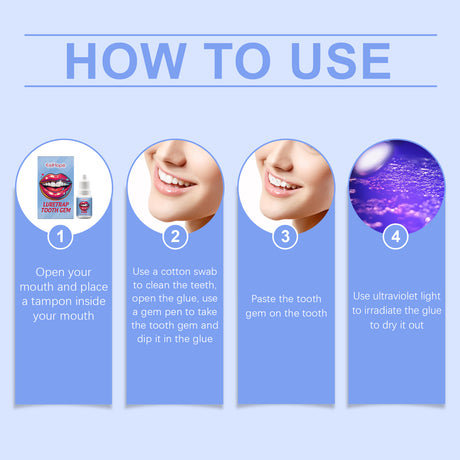Dental Beauty Set Diy Fashion Dental Decoration Drill Personality Sparkle Light Up Smile Style - V.I.P Digital Presence