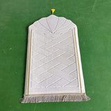 Shell shaped solid color carpet irregular flannel sponge thickened short flannel embossed portable floor mat - V.I.P Digital Presence