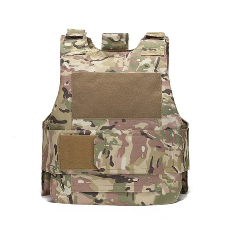 Tactical Army Vest Multi functional Armor Plate Tactical Carrier Vest CP Camo 800D - V.I.P Digital Presence