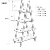 Solid bamboo wood oxford “A”frame ladder display bookshelf - V.I.P Digital Presence