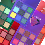 CmaaDu 9 Colors Eye Shadow Diamond Shine Eyeshadow Palette Shiny Highlight Eyeshadow - V.I.P Digital Presence