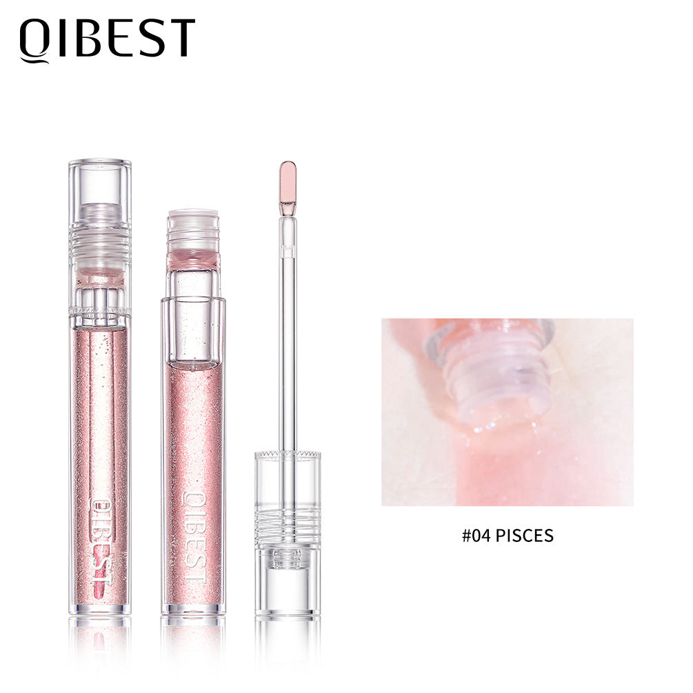 QIBEST Water Light Lip Gloss Mirror Glass Lip Glaze Moisturizing Moisturizing Water Light Lip Gloss Not Easy To Fade Transparent Lip Gloss - V.I.P Digital Presence