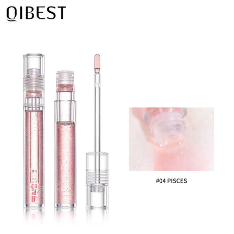 QIBEST Water Light Lip Gloss Mirror Glass Lip Glaze Moisturizing Moisturizing Water Light Lip Gloss Not Easy To Fade Transparent Lip Gloss - V.I.P Digital Presence