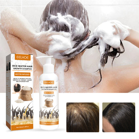 Rice Dense Hair Shampoo Deep Clean Thick Hair Moisturizing Hair Root Solid Hair Care Shampoo - V.I.P Digital Presence