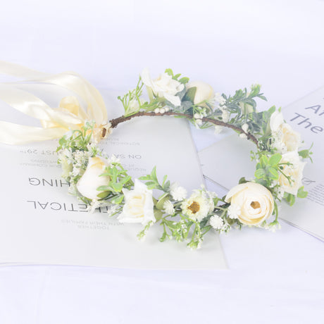 Bohemian Wreath Simulation Starry Sky Handmade Wrapped Headwear Mini Wedding Photography Girl Hair Accessories - V.I.P Digital Presence
