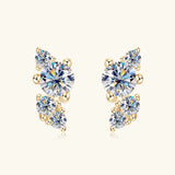 925 Sterling Silver Moissanite Stud Earrings - V.I.P Digital Presence