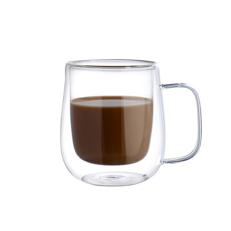 Creative Double Layer Mug with Double Layer Glass Cup and High Borosilicate Glass - V.I.P Digital Presence