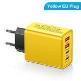 2.4A 2PD+2USB mobile phone charger charging head, American standard, European standard, British standard, travel charging head - V.I.P Digital Presence