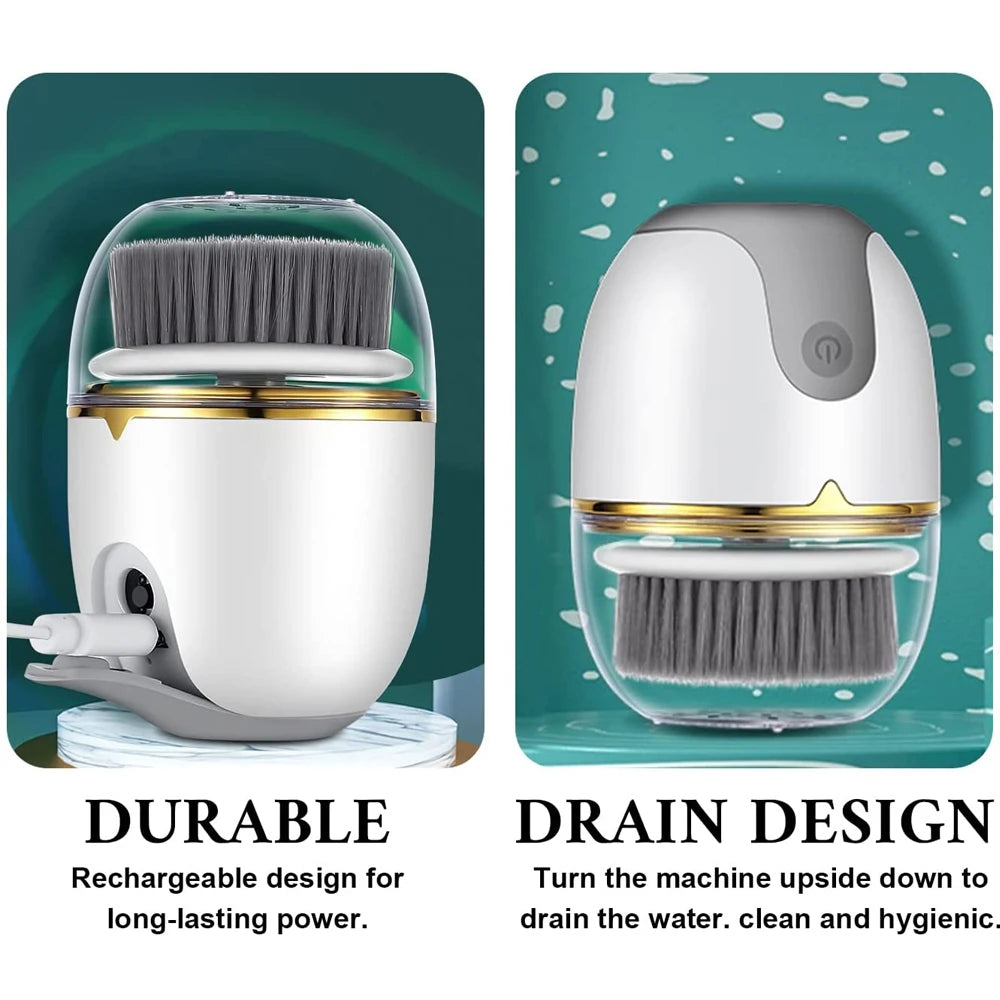 3 in 1 Ultrasonic Facial Cleanser Brush Electric Cleansing Face Brush 360 Rotate Deep Cleaning Brush Facial Skin Care Machine - V.I.P Digital Presence